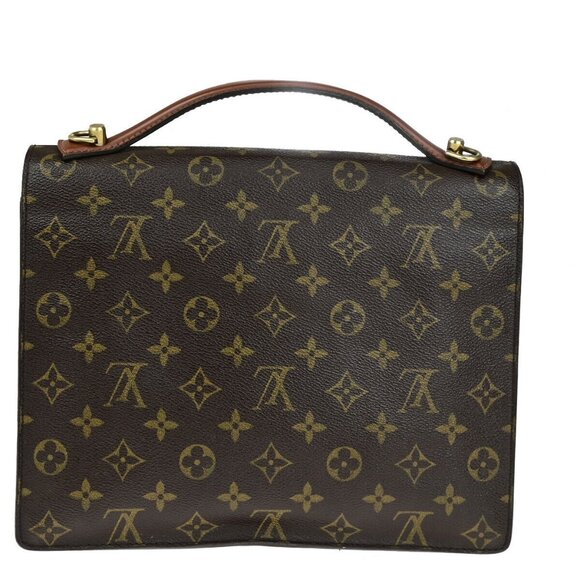LOUIS VUITTON Monceau 28 Hand Bag Monogram Leather Brown M51185 70YG720 - Picture 3 of 14